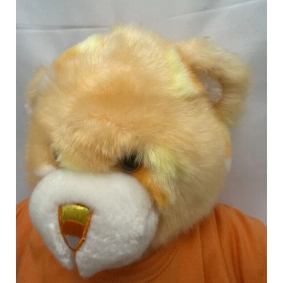 Build a Bear Halloween Orange Candy Corn Bear Plush W Clothe BABW 2005 Retired - Picture 2 of 16